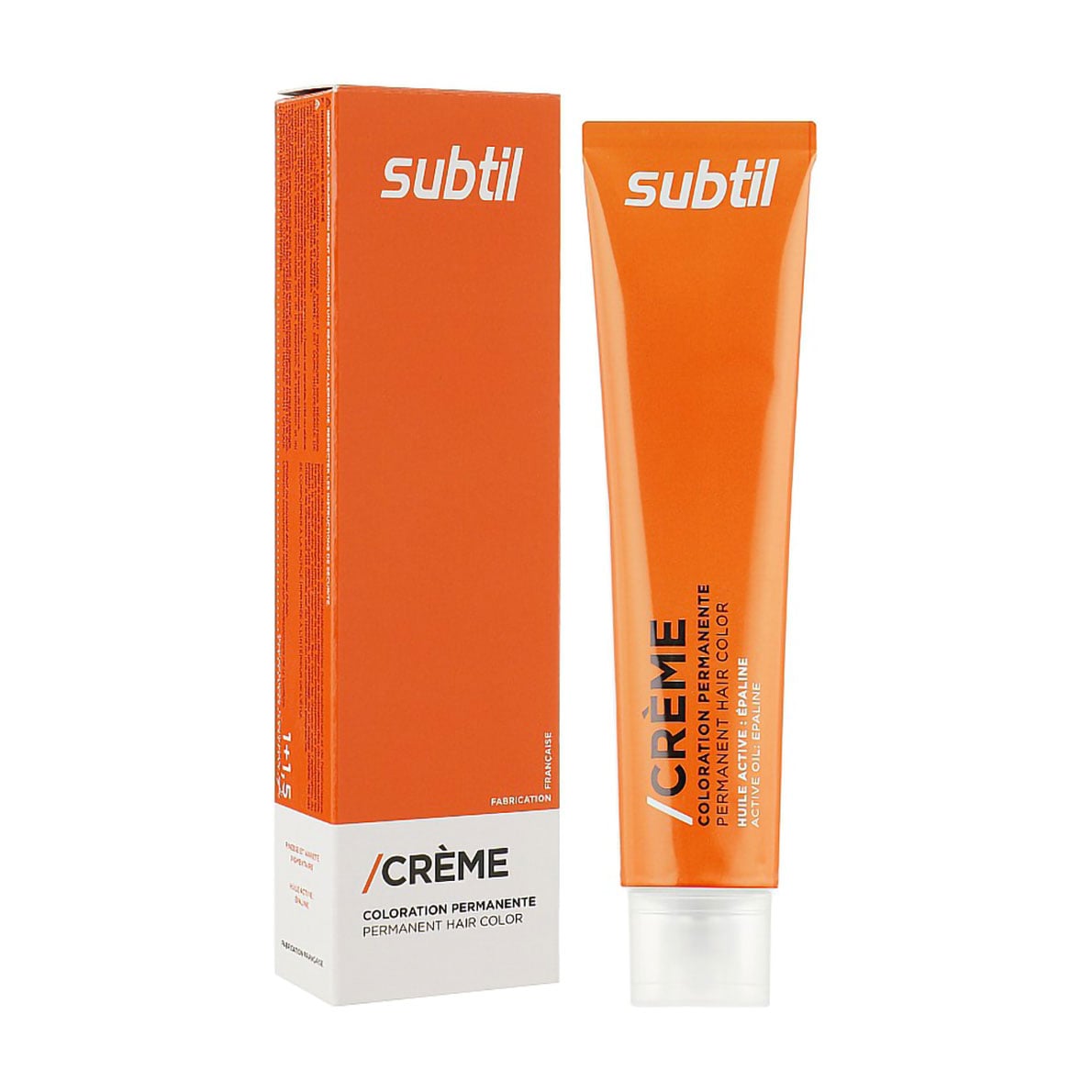Стійка крем-фарба для волосся Subtil Creme Permanent Hair Color 7-12 Ash Pearl Blonde, 60 мл